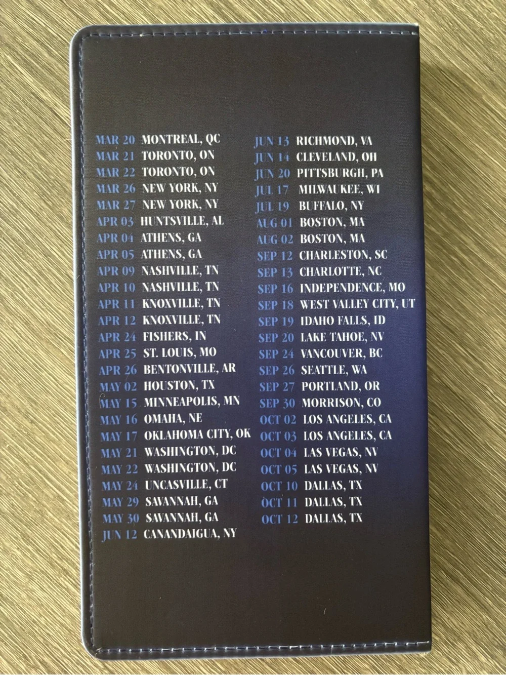 Megan Moroney Am I Okay? Tour Notebook